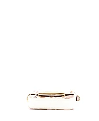 Pre-Owned Fendi Nano Chain Baguette Charm Bag Zucca Embroidered Canvas