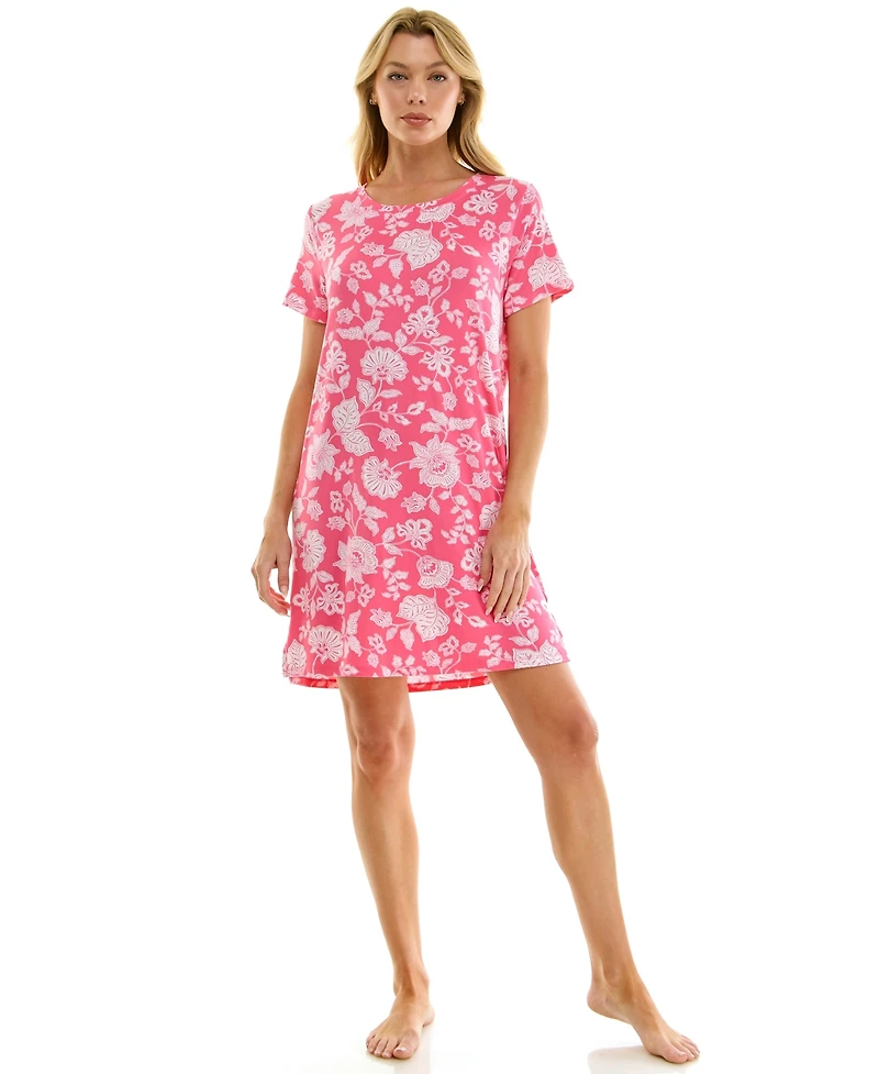Roudelain Women's Short-Sleeve Sleep Shirt