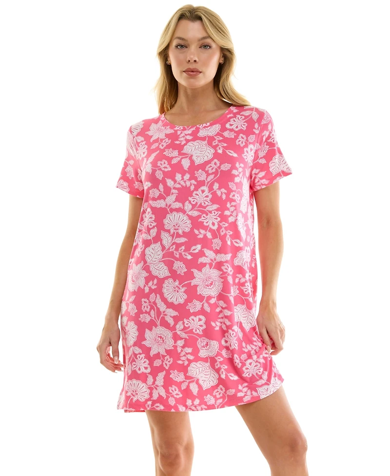 Roudelain Women's Short-Sleeve Sleep Shirt