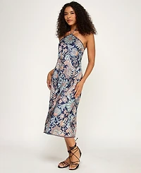Seni & Cade Juniors' Paisley Print Midi Dress