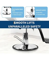 gaomon Barbers Chairs,360 Degree Rotating Shampoo Chair for Hair Stylist,Reclining Salon Chair with Heavy Duty Hydraulic Pump,Spa Beauty Equipment