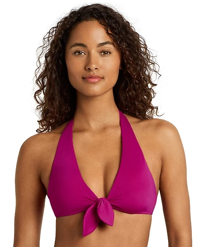Lauren Ralph Women's Tie Front Swim Top