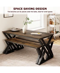 gaomon 3-Piece Extendable Square 2-Person Dining Set