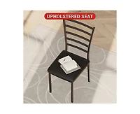gaomon 3-Piece 2-Person Square Dining Set with Upholstered Chairs