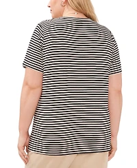 Vince Camuto Plus Short-Sleeve Crew Neck T-Shirt