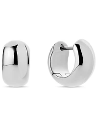 Ana Luisa Giulia Bold Silver Hoop Earrings