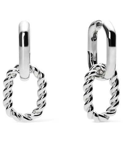 Ana Luisa Ash Double Silver Double Hoop Earrings