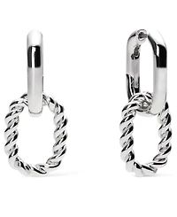 Ana Luisa Ash Double Silver Double Hoop Earrings