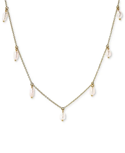 Ana Luisa Loki Gold-Plated Mother of Pearl Necklace