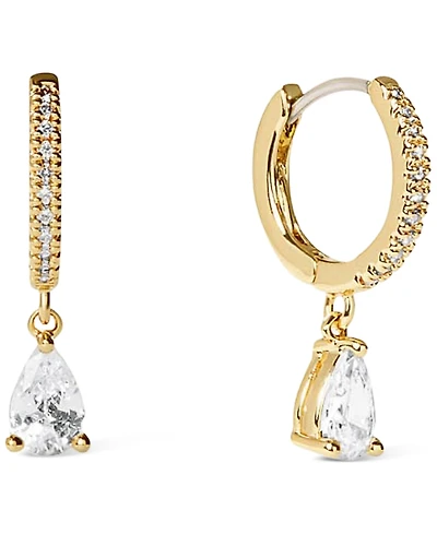 Ana Luisa Elise Delicate Gold-Plated Huggie Hoop Earrings