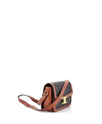 Pre-Owned Celine Medium Triomphe Shoulder Bag Triomphe Coated Canvas