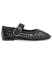 Kenneth Cole New York Women's Tessa Woven Mary Jane Ballet Flats