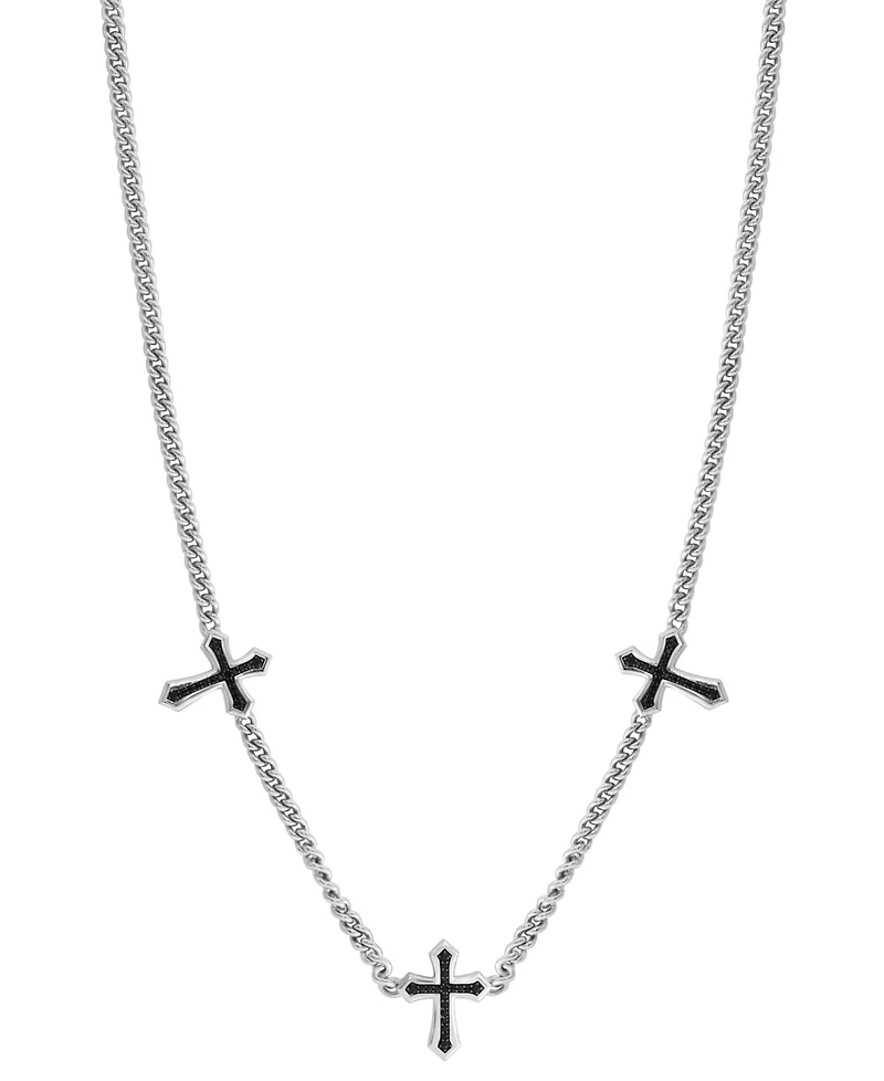 Effy Collection Black Spinel Necklace (3/8 ct. t.w.) in Sterling Silver