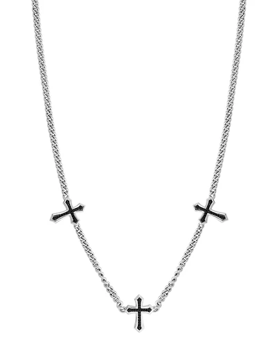 Effy Collection Black Spinel Necklace (3/8 ct. t.w.) in Sterling Silver