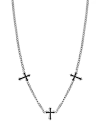 Effy Collection Black Spinel Necklace (3/8 ct. t.w.) in Sterling Silver