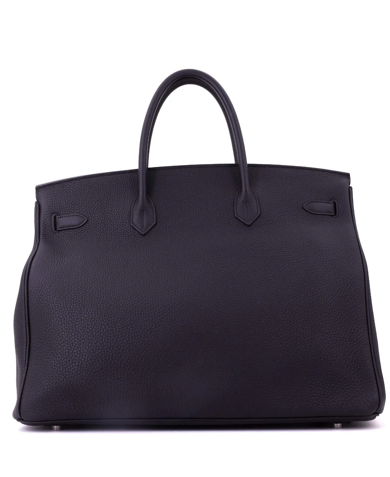 Pre-Owned HERMES Birkin Handbag Togo with Palladium Hardware