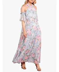 Needle & Thread Women's Camille's Garden Halter Neck Ankle Gown