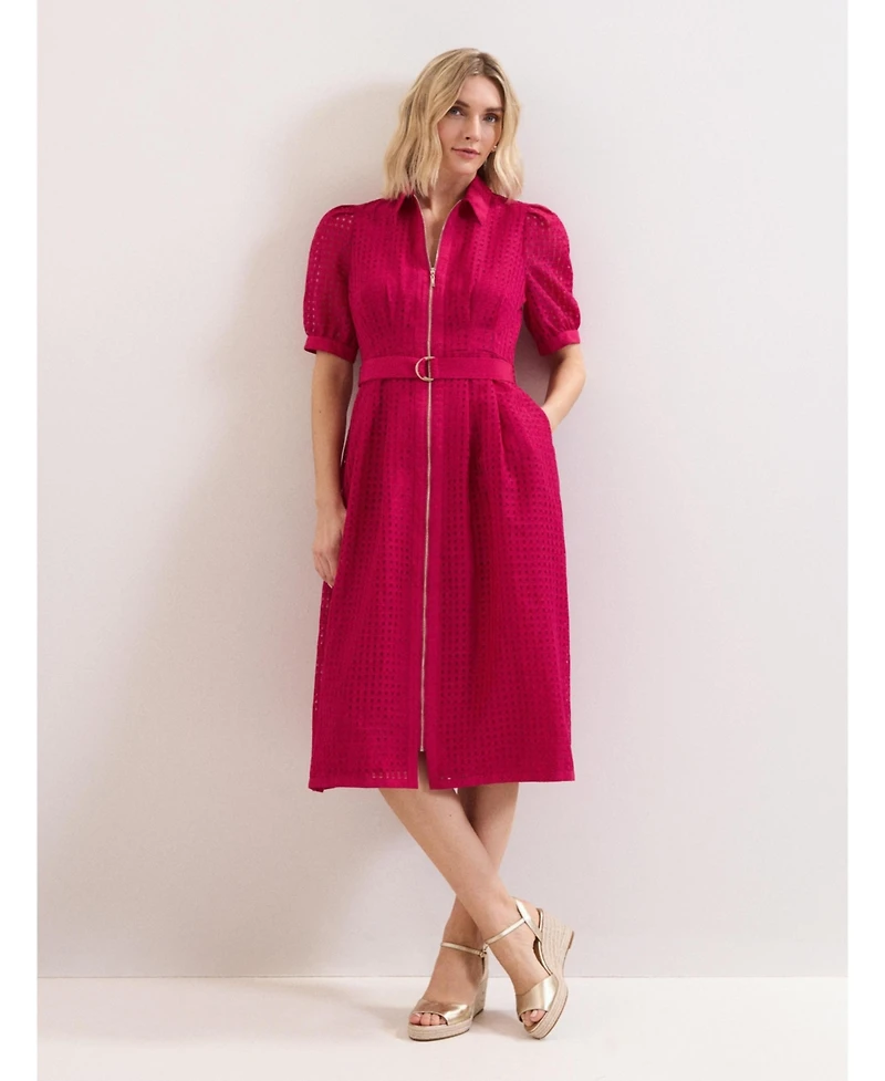 Phase Eight Women's Carey Belted Midi Shirt Dress