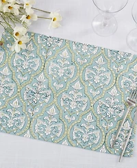 Saro Lifestyle Ornate Medallion Cotton Placemats, Set of 4