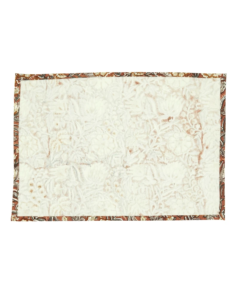 Saro Lifestyle Autumn Botanical Cotton Placemats, Set of 4