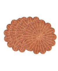 Saro Lifestyle Woven Rattan Placemats, Set of 4
