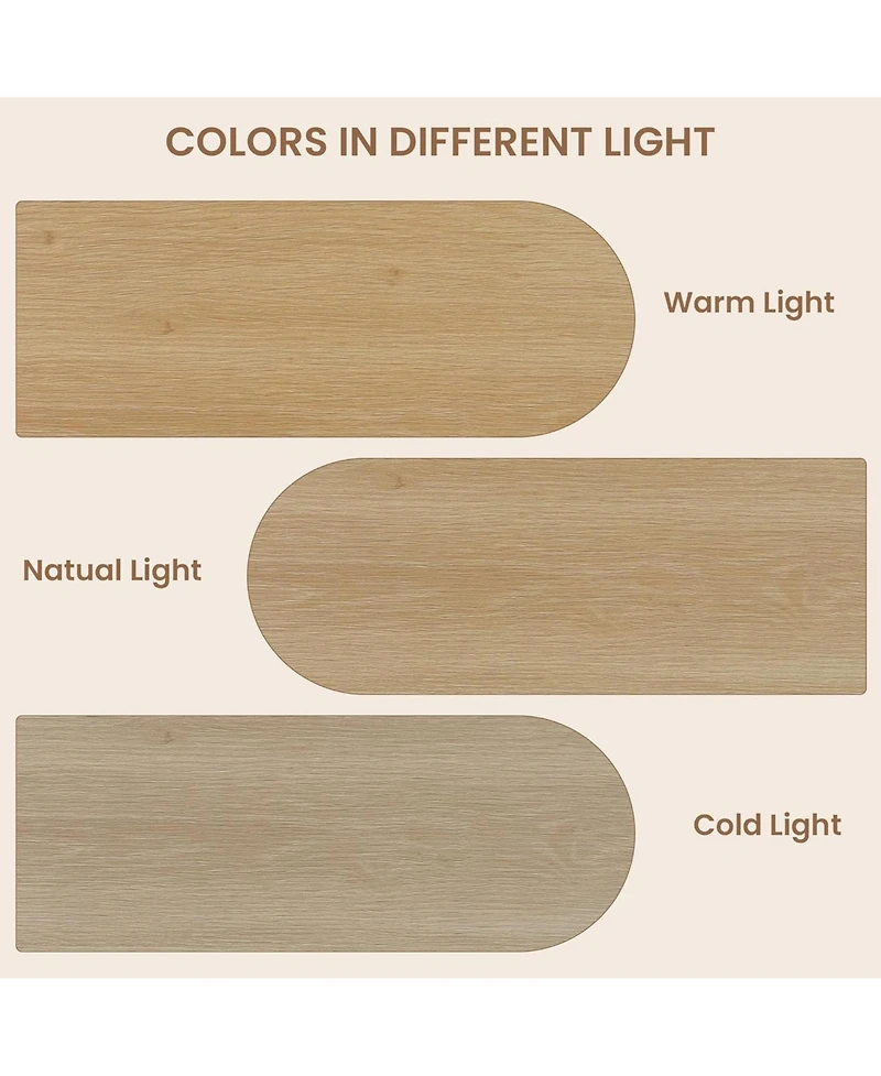 gaomon Dining Table with Storage, Wood Kitchen Table with Thickened Tabletop and Fluted Legs, Dinner Tables for Kitchen Dining Room