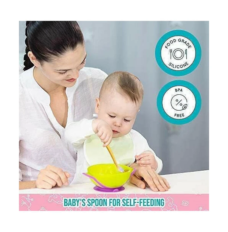 Sperric Best First Stage Baby Spoons Bpa Free, 6 - Pack, Soft Baby Spoons Training