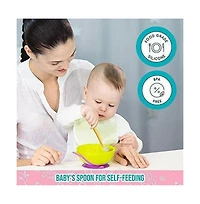 Sperric Best First Stage Baby Spoons Bpa Free, 6 - Pack, Soft Baby Spoons Training