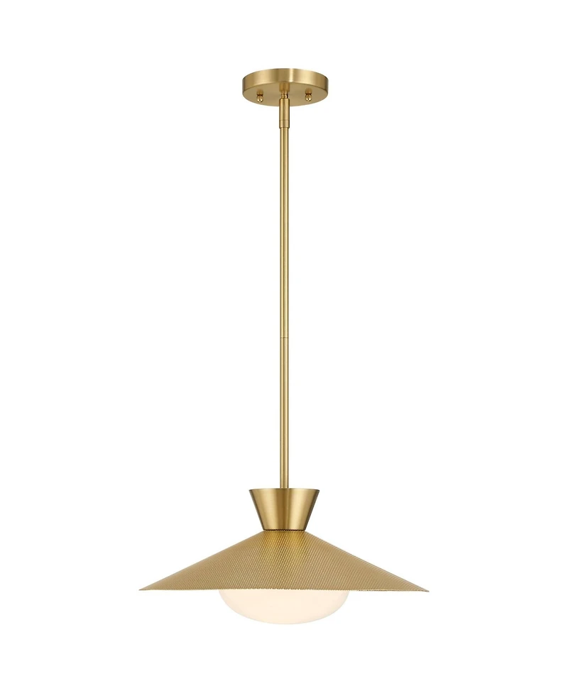 Possini Euro Design Scherer Antique Brass Pendant Light