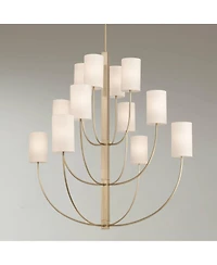 Possini Euro Design Maxine 40 Wide Matte Brass 12 Light Large Chandelier