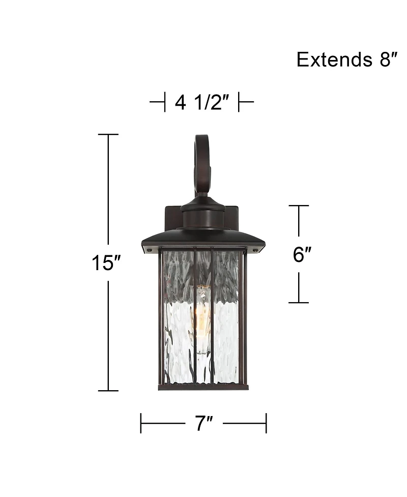 John Timberland Deaver Lantern Outdoor Wall Light