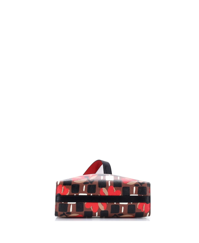 Pre-Owned Prada Small Bibliotheque Shoulder Bag Printed Leather
