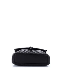 Pre-Owned Saint Laurent Medium Classic Monogram College Bag Matelasse Chevron Leather