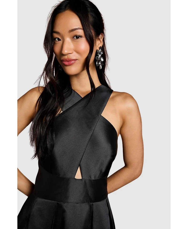 Coast Women's Cross Neck Twill Bridesmaid Dress