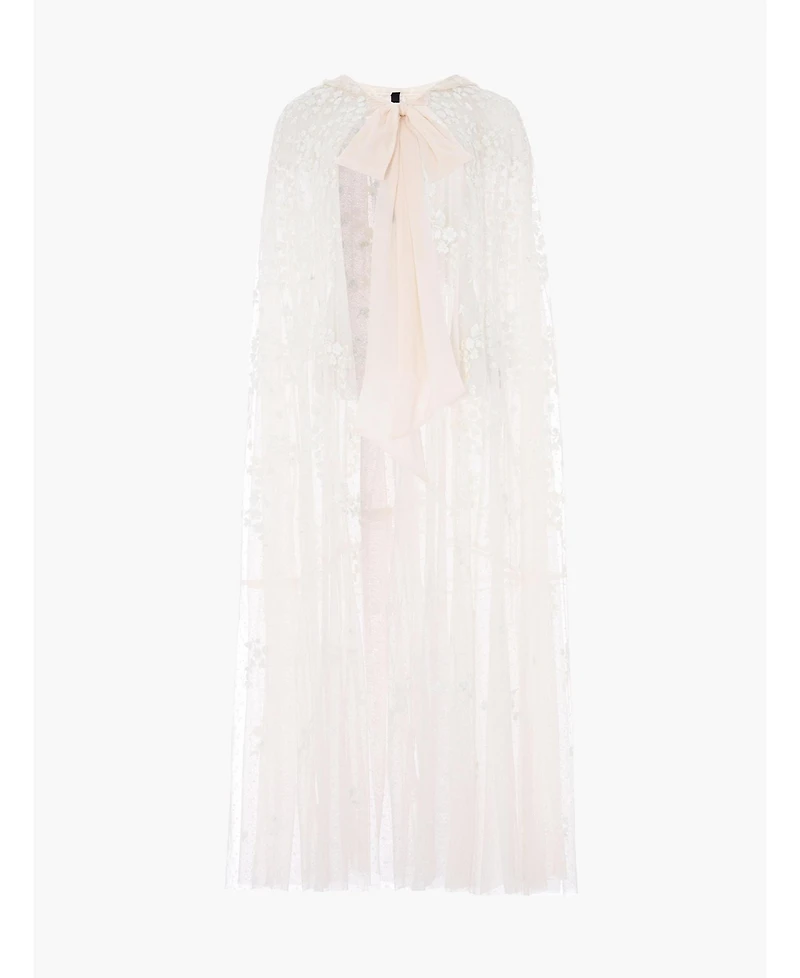 Needle & Thread Women's Scatter Blossom Hooded Long Cape