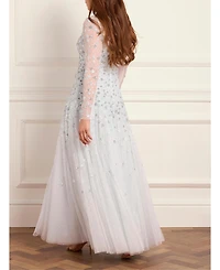 Needle & Thread Women's Starry Nights Round Neck Gown