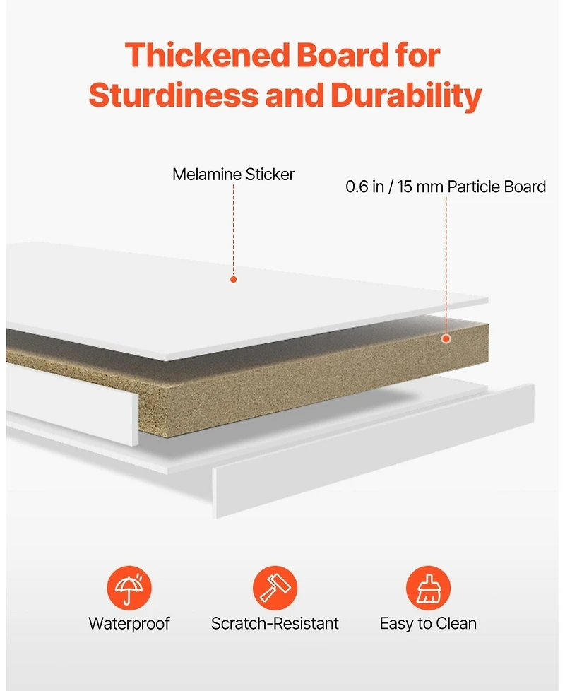 Gouun 2 Tier Desktop Bookshelf Hutch for Office or Dorm Desk