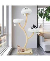 Cozito Cat Tree 70 in 4-Layer Tower with 3 Perches Dangling Balls