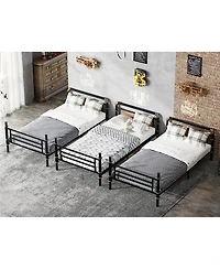 Streamdale Furniture Heavy Duty Quad Bunk Bed, Divisible into 3 Twin Beds