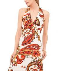 Vince Camuto Women's Printed V-Neck Maxi Dress