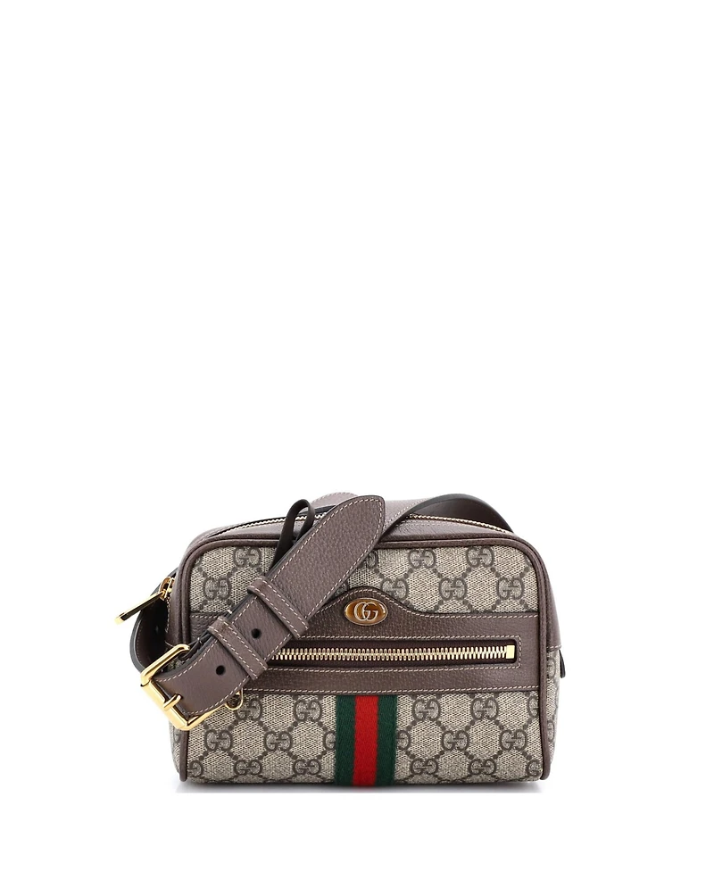 Pre-Owned Gucci Small Ophidia Belt Bag Gg Coated Canvas