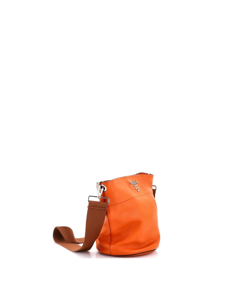 Pre-Owned Prada Small Bucket Messenger Bag Vitello Daino