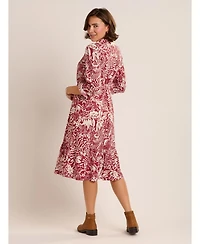 Brakeburn Women's Alise Midi Shirt Dress