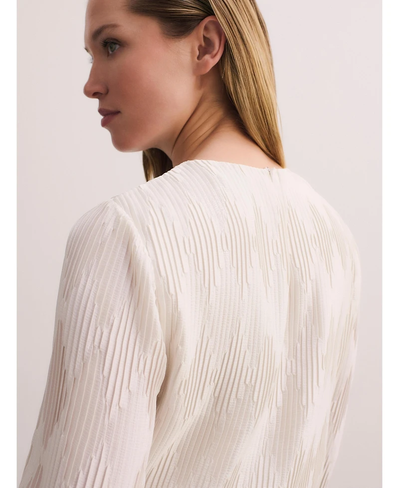 The Fold Women's Ellesmere Plisse Blouse