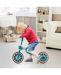 Kids Trike Bike 4-in-1 with Push Handle and Height-Adjustable Seat for Growing