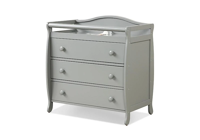 Gouun Baby Changing Table with 3 Storage Drawers and Safety Belt
