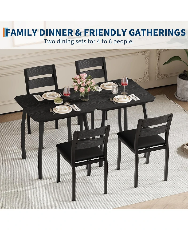 gaomon Dining Chair Square Dining Table Set for 23-Piece Kitchen Table Set for Kitchen Dining Room