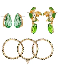 Guess 3-Pc. Rose Gold-Tone Bracelet and Stud Earrings Set