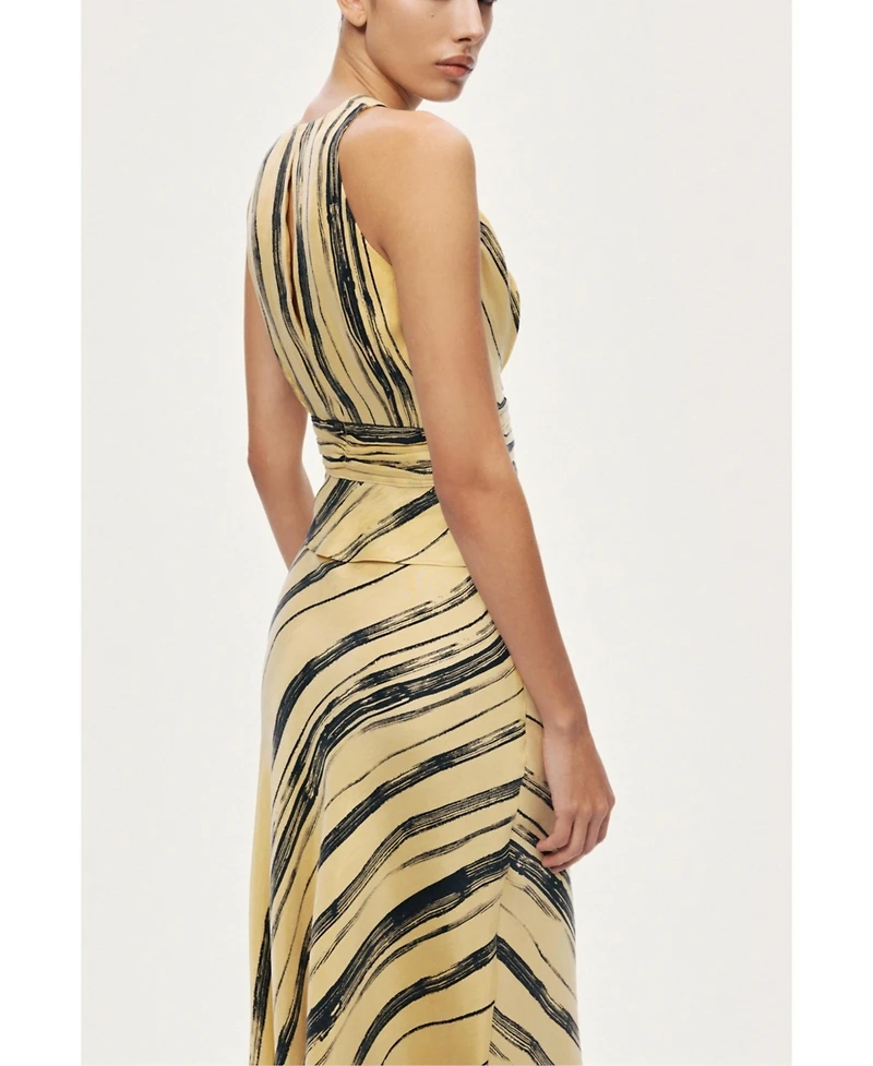 Nocturne Women's Lightweight Printed Midi Skirt
