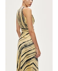 Nocturne Women's Lightweight Printed Midi Skirt